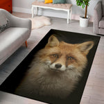 Fox Portrait Print Area Rug