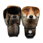 Fox Portrait Print Boxing Gloves