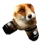 Fox Portrait Print Boxing Gloves