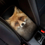 Fox Portrait Print Car Center Console Cover