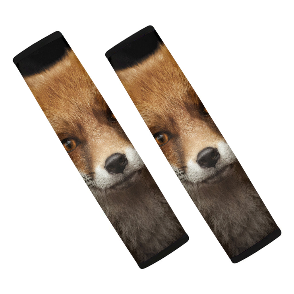 Fox Portrait Print Car Seat Belt Covers