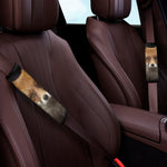 Fox Portrait Print Car Seat Belt Covers