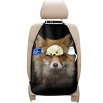 Fox Portrait Print Car Seat Organizers
