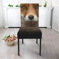 Fox Portrait Print Dining Chair Slipcover