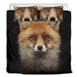 Fox Portrait Print Duvet Cover Bedding Set