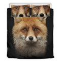 Fox Portrait Print Duvet Cover Bedding Set