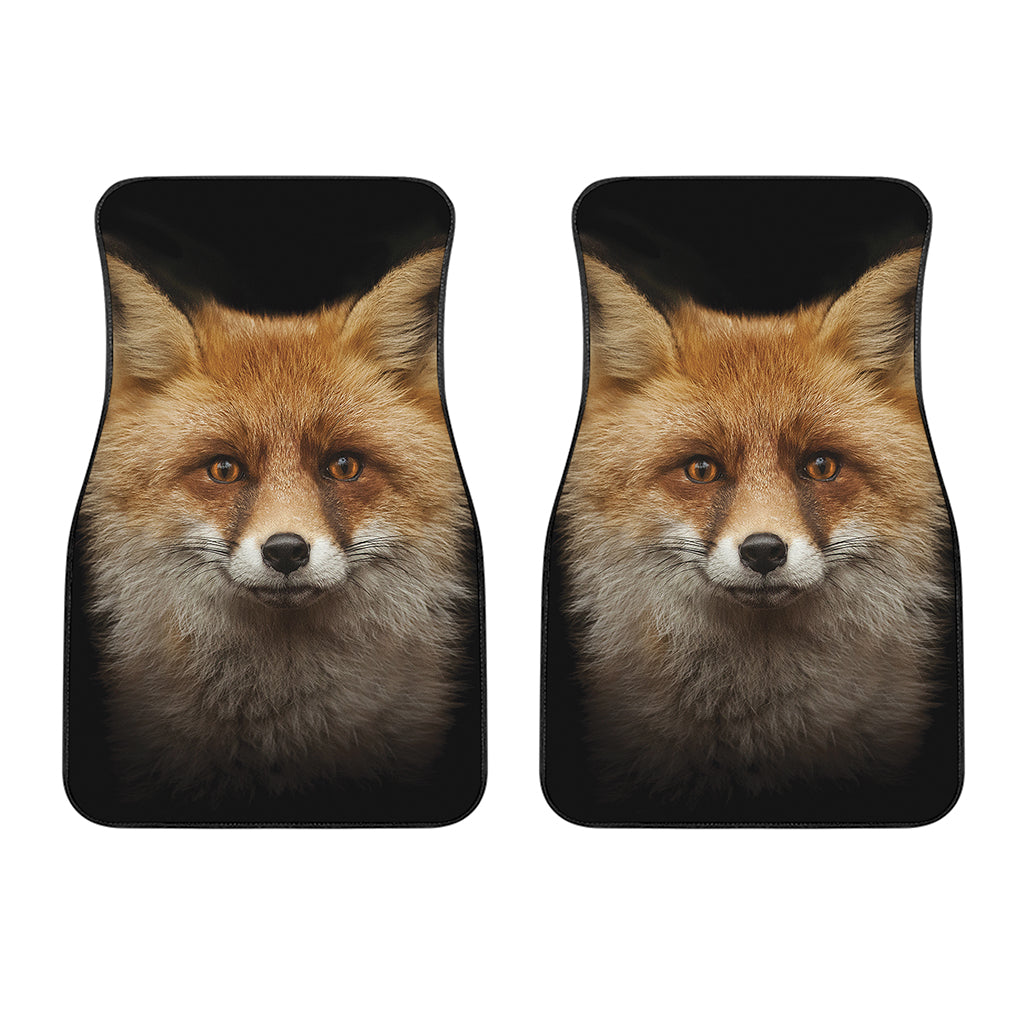 Fox Portrait Print Front Car Floor Mats