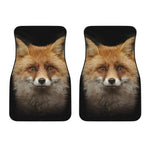 Fox Portrait Print Front Car Floor Mats