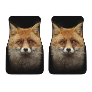 Fox Portrait Print Front Car Floor Mats