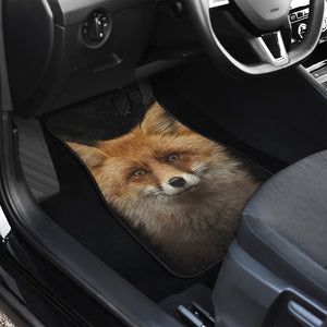 Fox Portrait Print Front Car Floor Mats