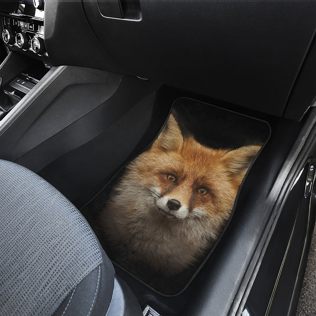 Fox Portrait Print Front Car Floor Mats