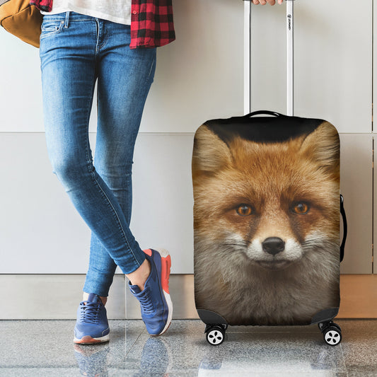Fox Portrait Print Luggage Cover
