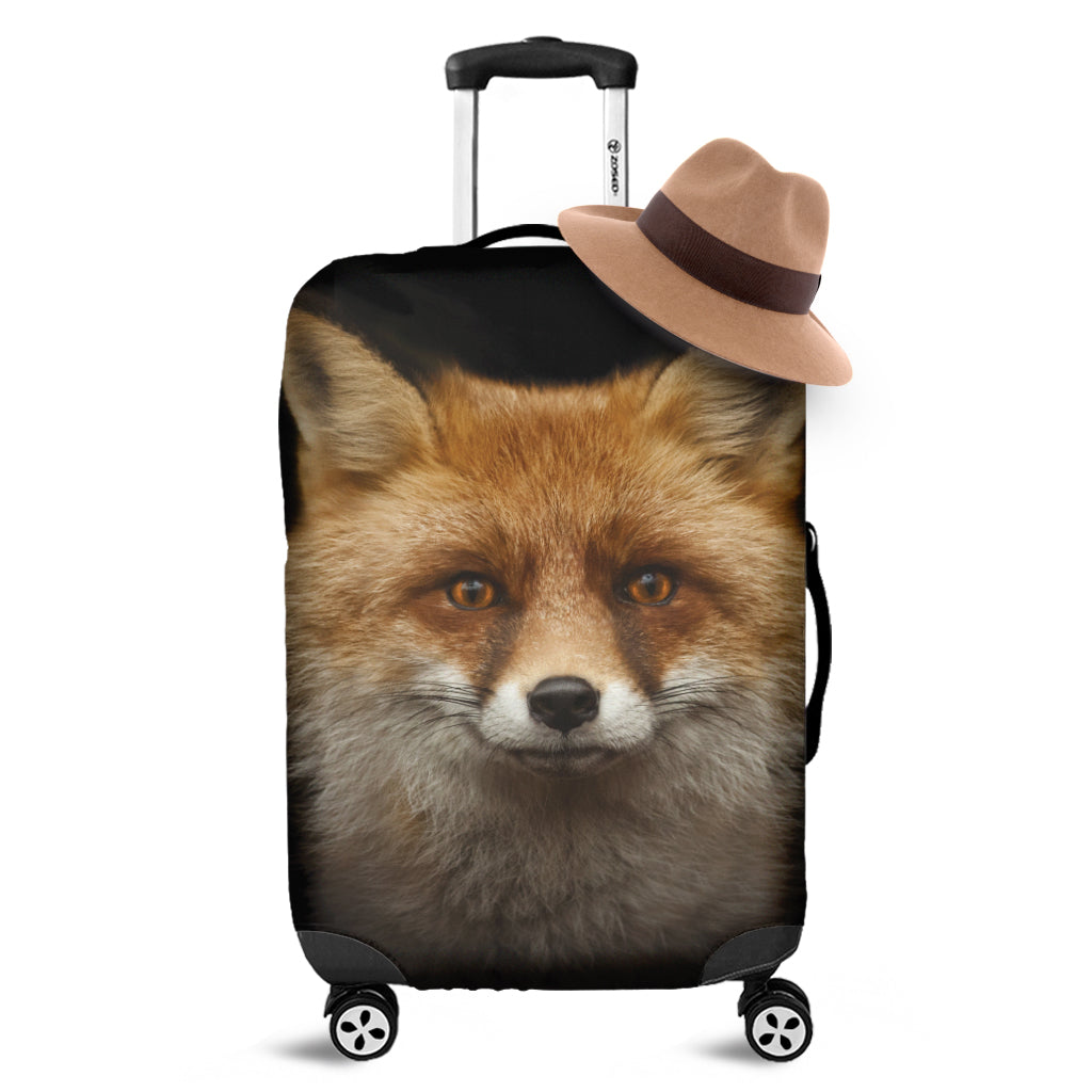 Fox Portrait Print Luggage Cover