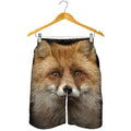 Fox Portrait Print Men's Shorts