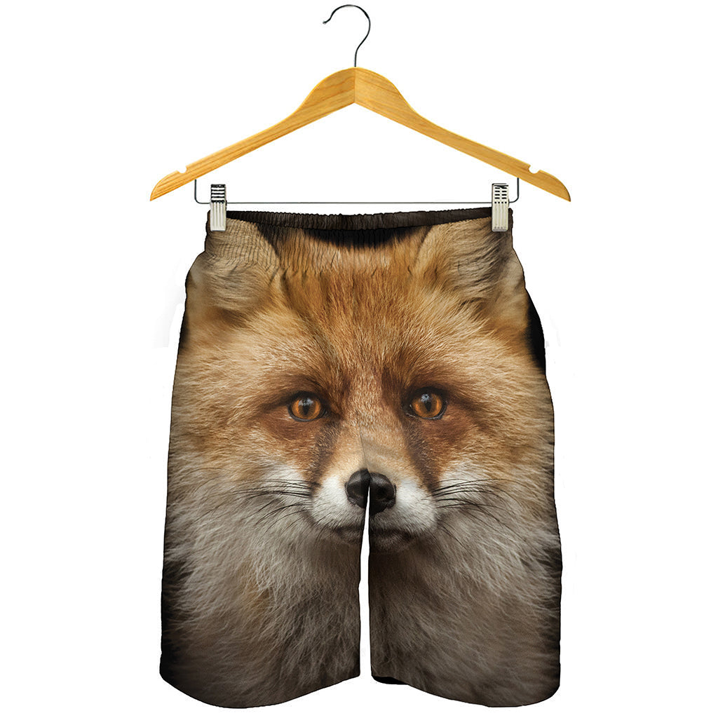 Fox Portrait Print Men's Shorts