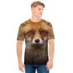 Fox Portrait Print Men's T-Shirt