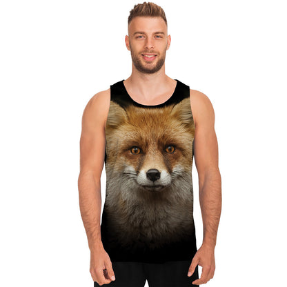 Fox Portrait Print Men's Tank Top
