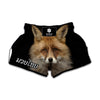 Fox Portrait Print Muay Thai Boxing Shorts