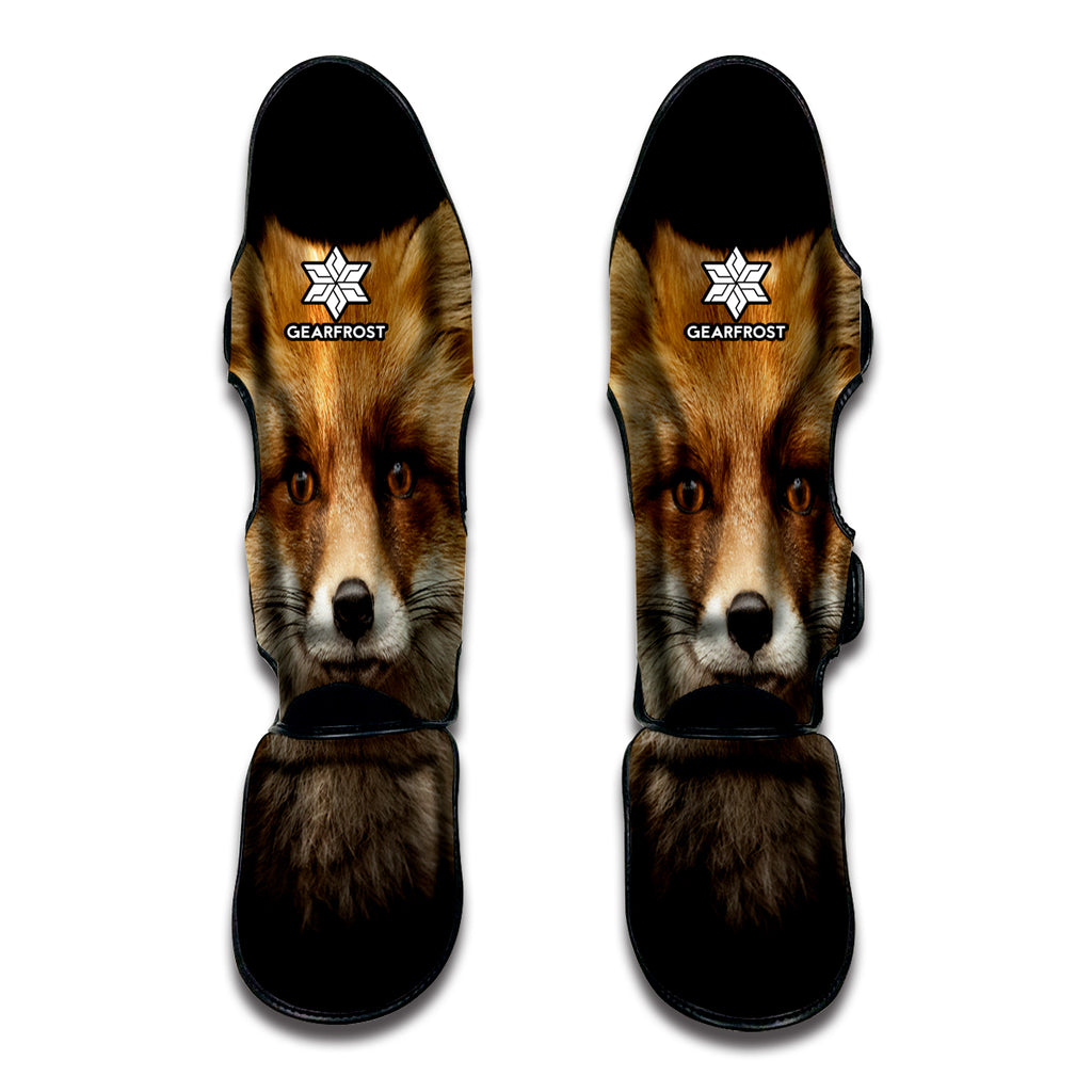 Fox Portrait Print Muay Thai Shin Guard