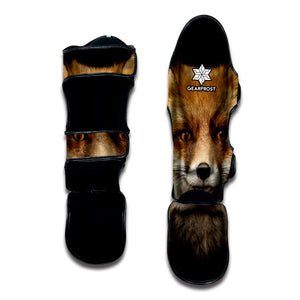 Fox Portrait Print Muay Thai Shin Guard