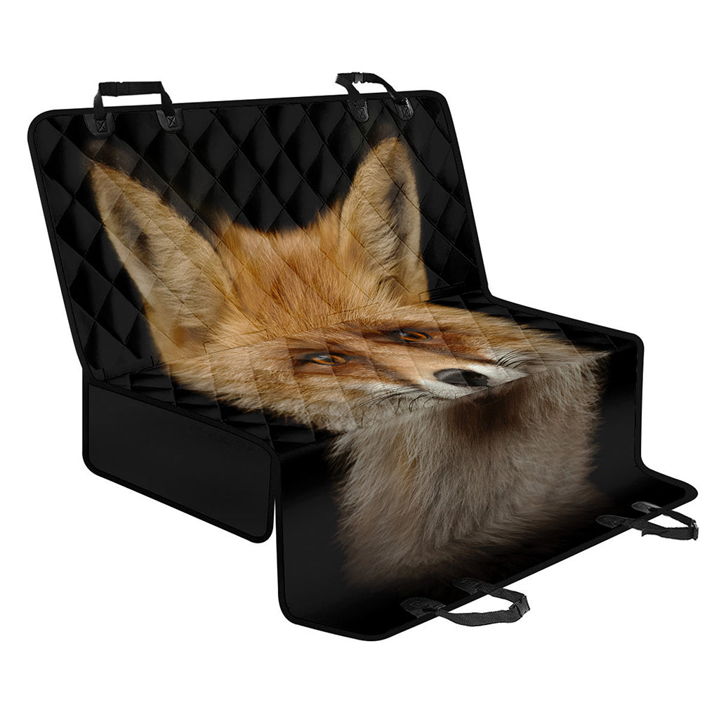 Fox Portrait Print Pet Car Back Seat Cover
