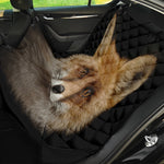 Fox Portrait Print Pet Car Back Seat Cover