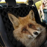 Fox Portrait Print Pet Car Back Seat Cover