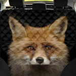 Fox Portrait Print Pet Car Back Seat Cover