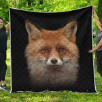Fox Portrait Print Quilt