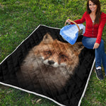 Fox Portrait Print Quilt