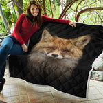 Fox Portrait Print Quilt