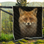 Fox Portrait Print Quilt