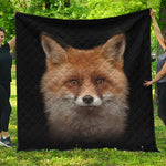 Fox Portrait Print Quilt