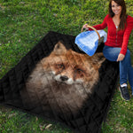 Fox Portrait Print Quilt
