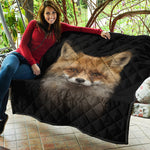 Fox Portrait Print Quilt