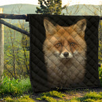 Fox Portrait Print Quilt