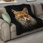 Fox Portrait Print Quilt