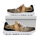 Fox Portrait Print White Sneakers
