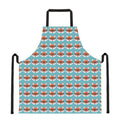 Fox With Glasses Pattern Print Apron