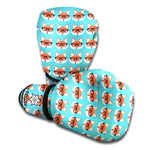 Fox With Glasses Pattern Print Boxing Gloves