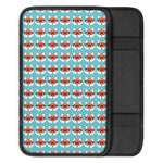 Fox With Glasses Pattern Print Car Center Console Cover