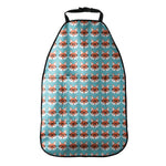 Fox With Glasses Pattern Print Car Seat Organizers