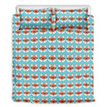 Fox With Glasses Pattern Print Duvet Cover Bedding Set