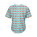 Fox With Glasses Pattern Print Men's Baseball Jersey