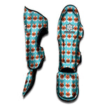 Fox With Glasses Pattern Print Muay Thai Shin Guard