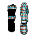 Fox With Glasses Pattern Print Muay Thai Shin Guard