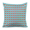 Fox With Glasses Pattern Print Pillow Cover