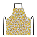 Frangipani Flower Pattern Print Apron