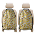 Frangipani Flower Pattern Print Car Seat Organizers