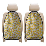 Frangipani Flower Pattern Print Car Seat Organizers